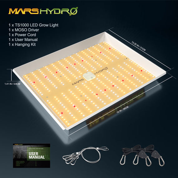 Mars Hydro TS 1000 Led Bitki Yetiştirme Lambası – Toprakvesu