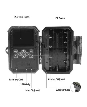 Trailcam 860 Foto Kapan - Çift Lens 32 MP 4K